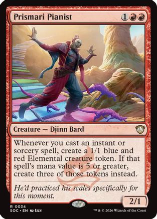 Prismari Pianist (34) [Commander: Secrets of Strixhaven] - Deck Out Gaming