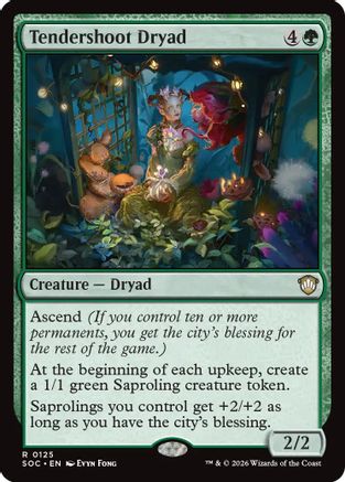 Tendershoot Dryad (125) [Commander: Secrets of Strixhaven] - Deck Out Gaming