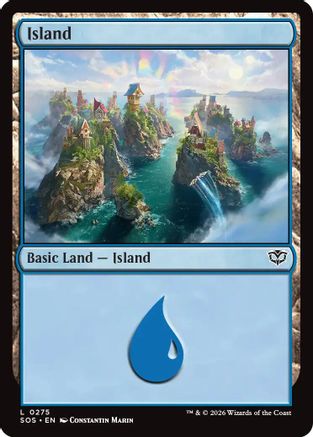 Island (0275) (275) [Secrets of Strixhaven] foil - Deck Out Gaming