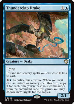 Thunderclap Drake (204) [Commander: Secrets of Strixhaven] - Deck Out Gaming