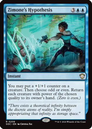 Zimone's Hypothesis (206) [Commander: Secrets of Strixhaven] - Deck Out Gaming