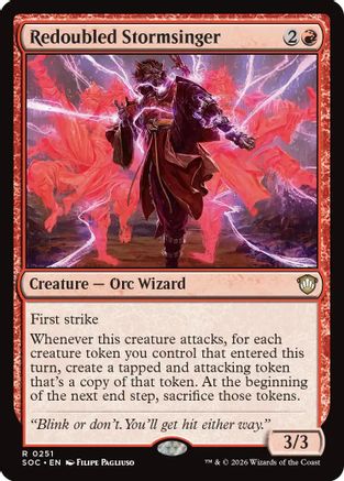 Redoubled Stormsinger (251) [Commander: Secrets of Strixhaven] - Deck Out Gaming