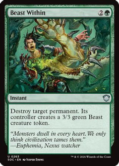 Beast Within (263) [Commander: Secrets of Strixhaven] - Deck Out Gaming