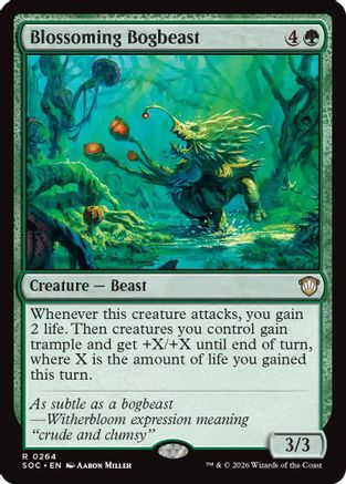 Blossoming Bogbeast (264) [Commander: Secrets of Strixhaven] - Deck Out Gaming