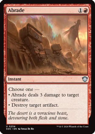 Abrade (234) [Commander: Secrets of Strixhaven] - Deck Out Gaming