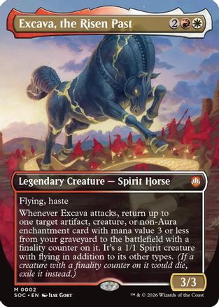 Excava, the Risen Past (Borderless) (2) [Commander: Secrets of Strixhaven] foil - Deck Out Gaming