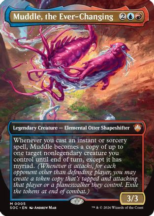 Muddle, the Ever-Changing (Borderless) (5) [Commander: Secrets of Strixhaven] - Deck Out Gaming