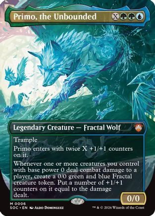 Primo, the Unbounded (Borderless) (6) [Commander: Secrets of Strixhaven] - Deck Out Gaming