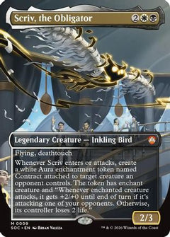 Scriv, the Obligator (Borderless) (9) [Commander: Secrets of Strixhaven] - Deck Out Gaming