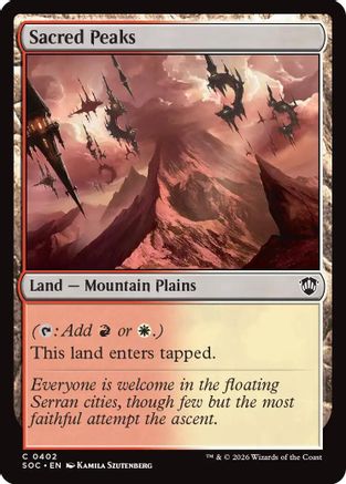 Sacred Peaks (402) [Commander: Secrets of Strixhaven] - Deck Out Gaming
