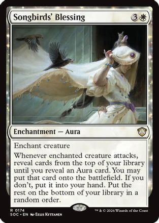 Songbirds' Blessing (174) [Commander: Secrets of Strixhaven] - Deck Out Gaming