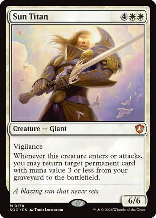 Sun Titan (178) [Commander: Secrets of Strixhaven] - Deck Out Gaming
