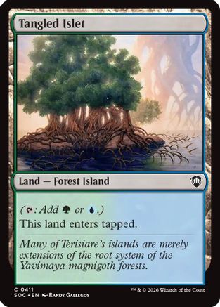 Tangled Islet (411) [Commander: Secrets of Strixhaven] - Deck Out Gaming