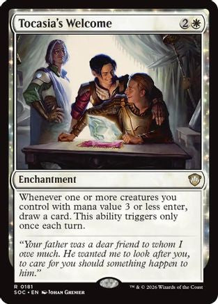 Tocasia's Welcome (181) [Commander: Secrets of Strixhaven] - Deck Out Gaming
