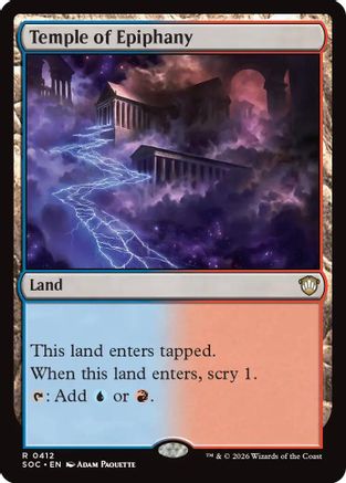Temple of Epiphany (412) [Commander: Secrets of Strixhaven] - Deck Out Gaming