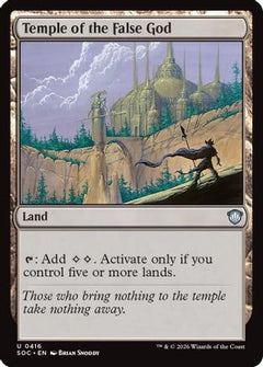 Temple of the False God (416) [Commander: Secrets of Strixhaven] - Deck Out Gaming