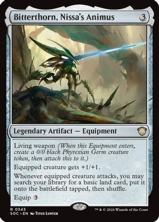 Bitterthorn, Nissa's Animus (343) [Commander: Secrets of Strixhaven] - Deck Out Gaming