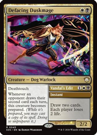 Defacing Duskmage (45) [Commander: Secrets of Strixhaven] - Deck Out Gaming