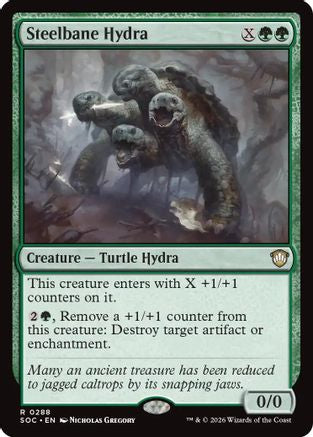 Steelbane Hydra (288) [Commander: Secrets of Strixhaven] - Deck Out Gaming