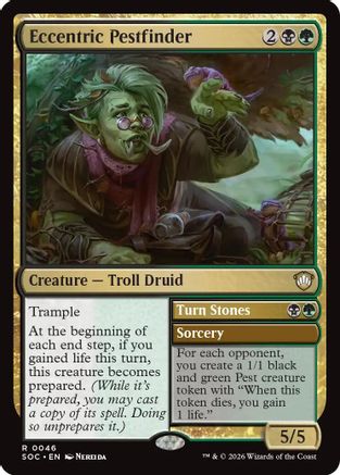 Eccentric Pestfinder (46) [Commander: Secrets of Strixhaven] - Deck Out Gaming