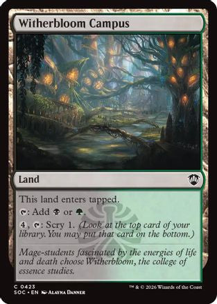 Witherbloom Campus (423) [Commander: Secrets of Strixhaven] - Deck Out Gaming