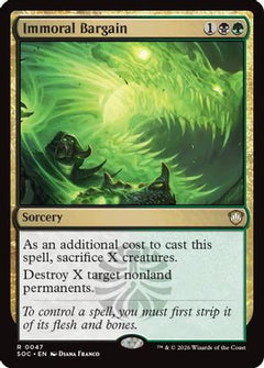 Immoral Bargain (47) [Commander: Secrets of Strixhaven] - Deck Out Gaming