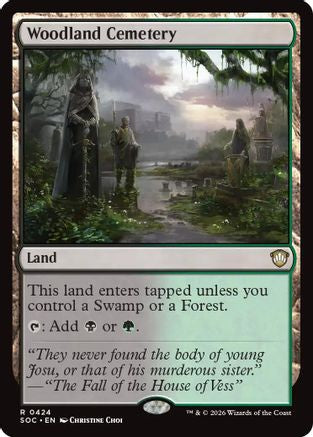 Woodland Cemetery (424) [Commander: Secrets of Strixhaven] - Deck Out Gaming