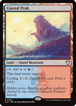 Coastal Peak (52) [Commander: Secrets of Strixhaven] - Deck Out Gaming
