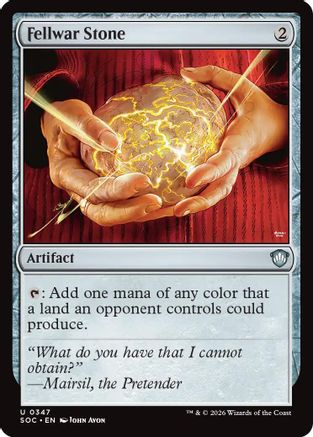 Fellwar Stone (347) [Commander: Secrets of Strixhaven] - Deck Out Gaming