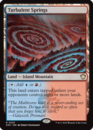 Turbulent Springs (57) [Commander: Secrets of Strixhaven] - Deck Out Gaming