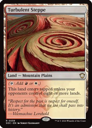 Turbulent Steppe (58) [Commander: Secrets of Strixhaven] - Deck Out Gaming
