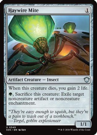 Haywire Mite (349) [Commander: Secrets of Strixhaven] - Deck Out Gaming