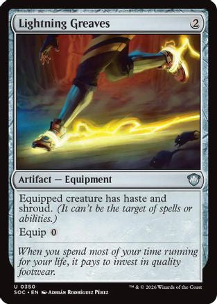 Lightning Greaves (350) [Commander: Secrets of Strixhaven] - Deck Out Gaming
