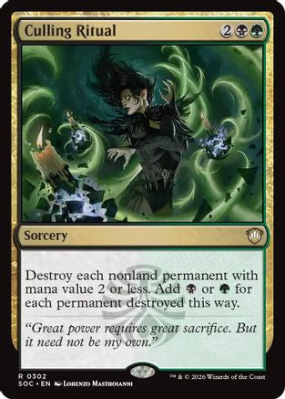 Culling Ritual (302) [Commander: Secrets of Strixhaven] - Deck Out Gaming
