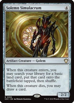 Solemn Simulacrum (355) [Commander: Secrets of Strixhaven] - Deck Out Gaming