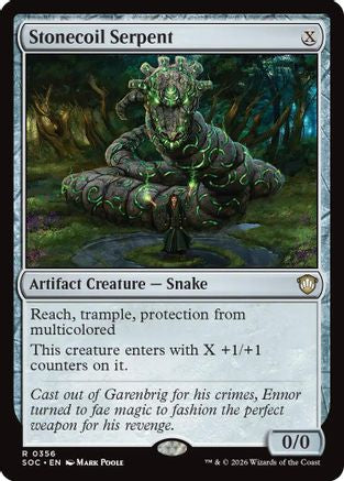 Stonecoil Serpent (356) [Commander: Secrets of Strixhaven] - Deck Out Gaming