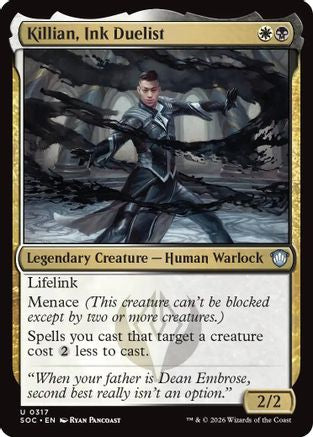 Killian, Ink Duelist (317) [Commander: Secrets of Strixhaven] - Deck Out Gaming