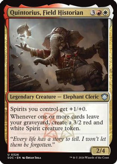 Quintorius, Field Historian (326) [Commander: Secrets of Strixhaven] - Deck Out Gaming