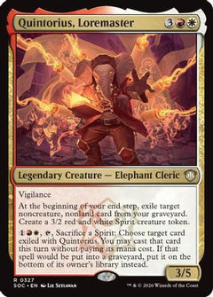 Quintorius, Loremaster (327) [Commander: Secrets of Strixhaven] - Deck Out Gaming