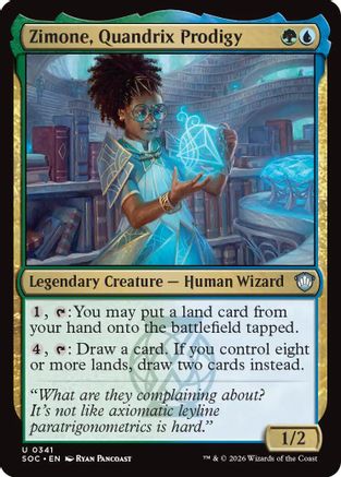 Zimone, Quandrix Prodigy (341) [Commander: Secrets of Strixhaven] - Deck Out Gaming