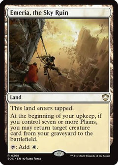 Emeria, the Sky Ruin (368) [Commander: Secrets of Strixhaven] - Deck Out Gaming