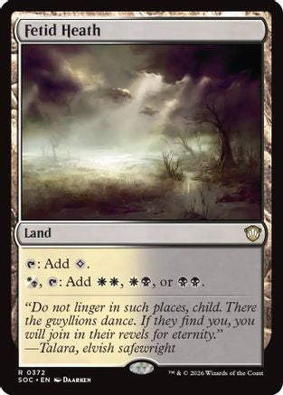 Fetid Heath (372) [Commander: Secrets of Strixhaven] - Deck Out Gaming