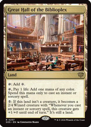 Great Hall of the Biblioplex (257) [Secrets of Strixhaven] - Deck Out Gaming