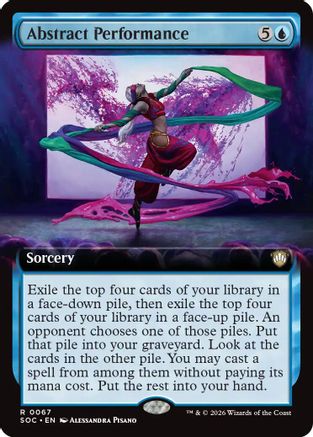 Abstract Performance (Extended Art) (67) [Commander: Secrets of Strixhaven] - Deck Out Gaming