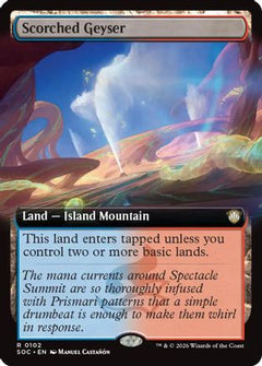 Scorched Geyser (Extended Art) (102) [Commander: Secrets of Strixhaven] - Deck Out Gaming