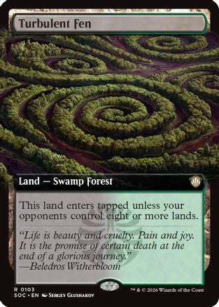 Turbulent Fen (Extended Art) (103) [Commander: Secrets of Strixhaven] - Deck Out Gaming