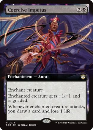 Coercive Impetus (Extended Art) (74) [Commander: Secrets of Strixhaven] - Deck Out Gaming