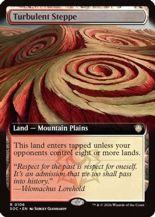 Turbulent Steppe (Extended Art) (106) [Commander: Secrets of Strixhaven] - Deck Out Gaming