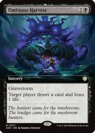 Ominous Harvest (Extended Art) (77) [Commander: Secrets of Strixhaven] - Deck Out Gaming