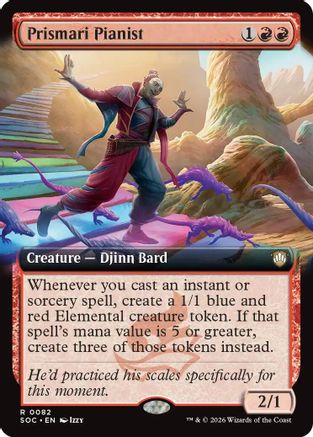 Prismari Pianist (Extended Art) (82) [Commander: Secrets of Strixhaven] - Deck Out Gaming